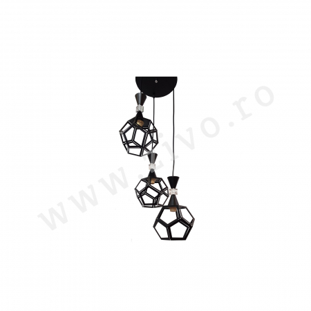 Lustra 3 Pendule E27 HALO [0]