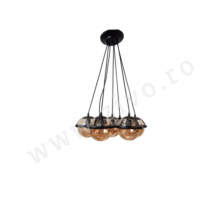 Lustre - Lustra 7 GLOB AMBER 7xE27 HENDERSON LO