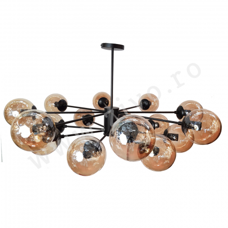 Lustra 16 Brate GLOB AMBER 16xE27 HENDERSON LX [2]