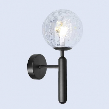 Lustre - TABORA Aplica Black Glob Sticla