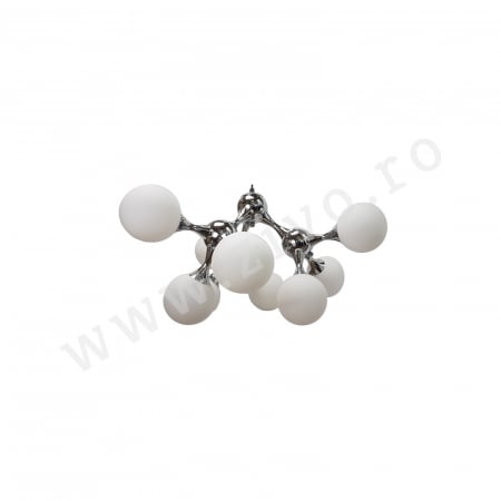 Lustre - Lustra 6 Brate-Glob ALB 6xE27 LENZO