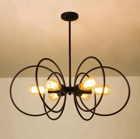 Lustra 6xE27 CAPAIA BK [1]