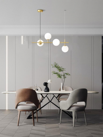 Lustre - Lustra Berat 4xE27 Gold Globe