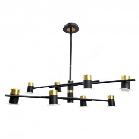 Lustre - Lustra LED 8 Spoturi Reglabile Lumina 180 grade KRUF