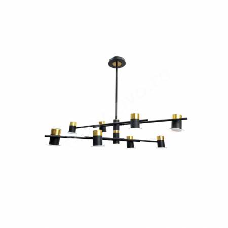 Lustra LED 8 Spoturi Reglabile Lumina 180 grade KRUF [3]