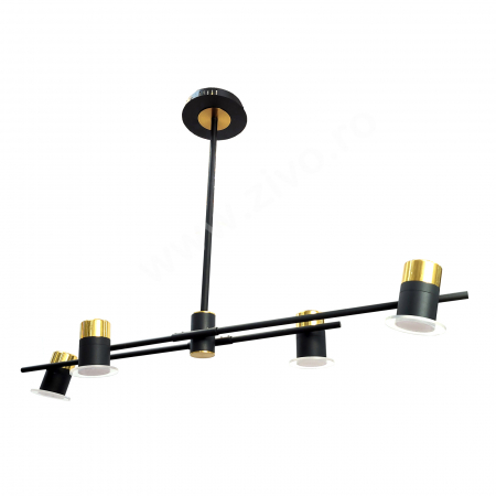 Lustre - Lustra LED 4 Spoturi Reglabile Lumina 180 grade KRUF