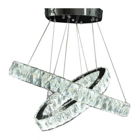 Lustra LED 36W Cristal 2 Segmente [3]