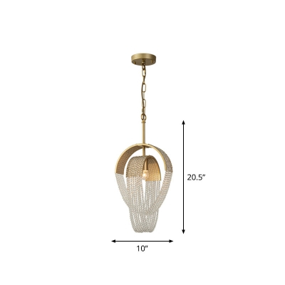 Pendule - LUSTRA LED E27 Gold Globe ROVO