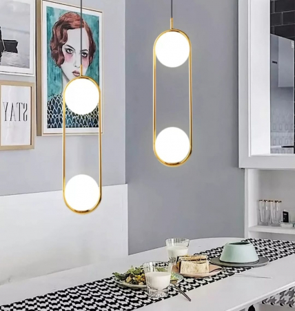 Lustra LED Gold Globe BRAVI TWIN [1]