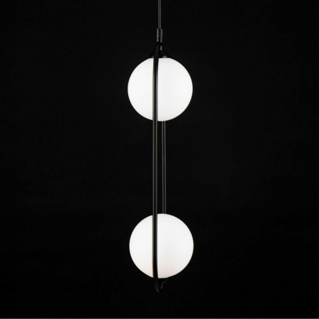 Pendule - Lustra LED Black Globe BRAVI TWIN
