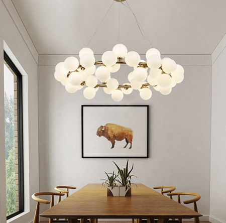 Produse Noi - Lustra Led Gold Globes Privum 200W