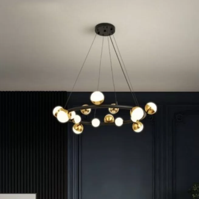 Lustre - LUSTRA LED Gold YUVA Round 16 Globes