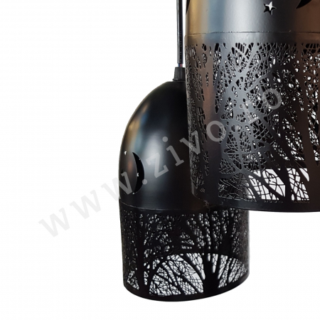 Lustra 3 Pendule E27 MAAN BK [2]