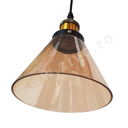 MEREVAIK Pendul Sticla AMBER E27 [2]