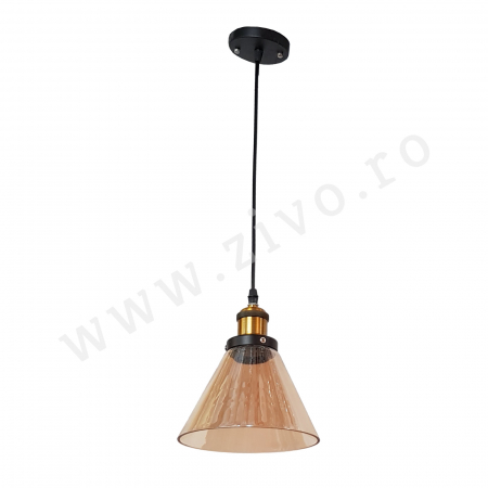 MEREVAIK Pendul Sticla AMBER E27 [1]