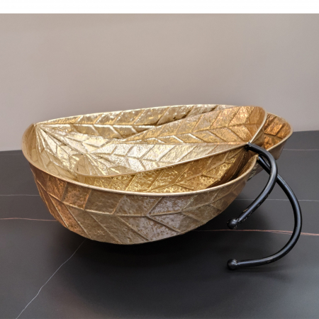 Obiect Decorativ Metalic LEAF S GALWAY [2]