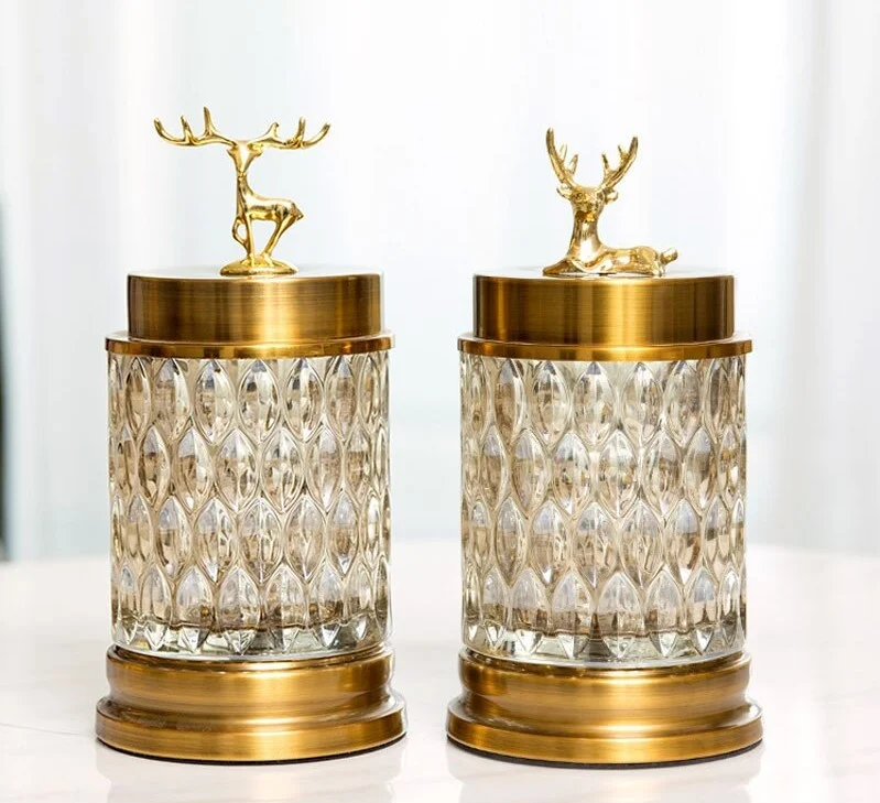 Obiect Decorativ Sticla Gold ZAAFRANE [1]