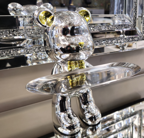 Produse Noi - Obiect Decorativ TED Chrome Silver