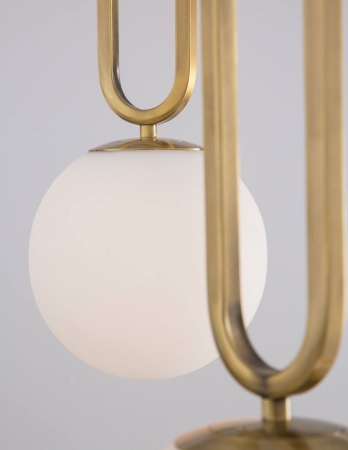 Pendul GOLD Glob Sticla E27 BRAVI HOLE [1]