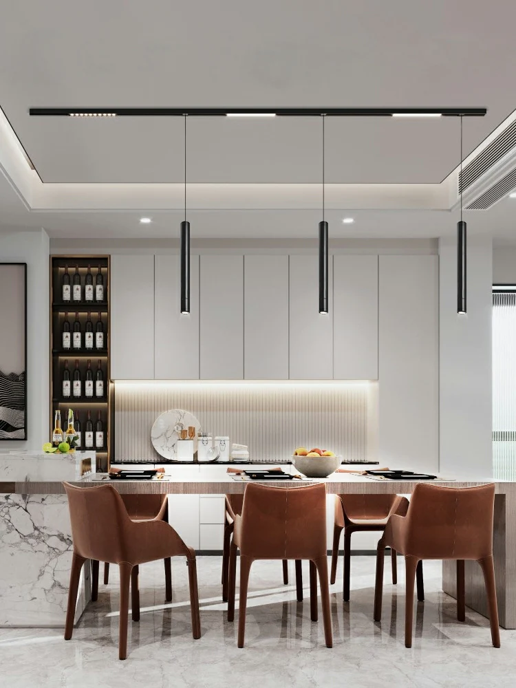 Produse Noi - Pendul LED Sina Magnetica, Lumina Neutra, 5W, Negru