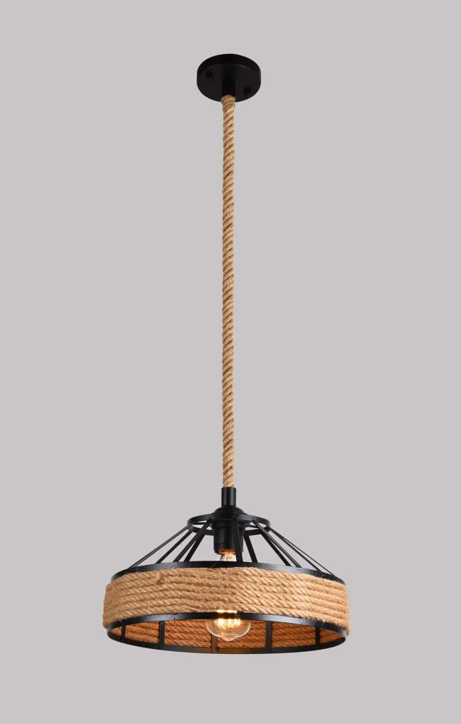 Pendul retro, IRON String, E27, Maro/Negru [1]