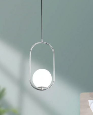 Pendule - Pendul SILVER Glob Sticla E27 BRAVI TUY