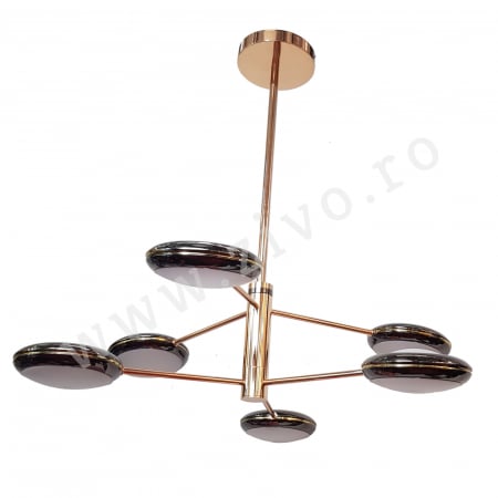 Lustra LED 6 Brate Ajustabile PLAZZA H [1]