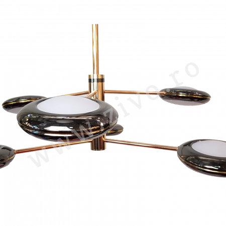 Lustra LED 8 Brate Ajustabile PLAZZA H [1]
