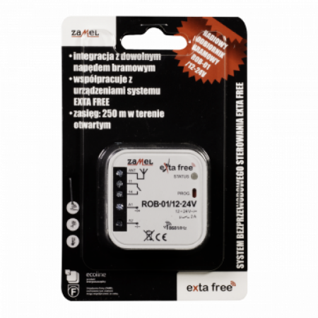 Receiver radio pentru usa garaj 12-24V, Zamel ROB-01 [1]