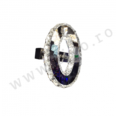 Aplice - Aplica Cristal  36W SENTRY Circle  3 Moduri de Lumina