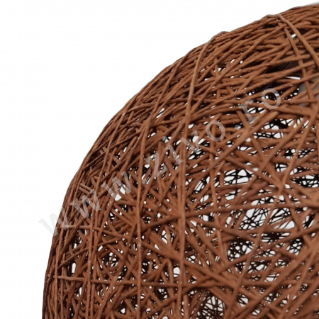 Pendul  E27  Material Natural Impletit 30CM SIGRID GLOB BROWN [2]