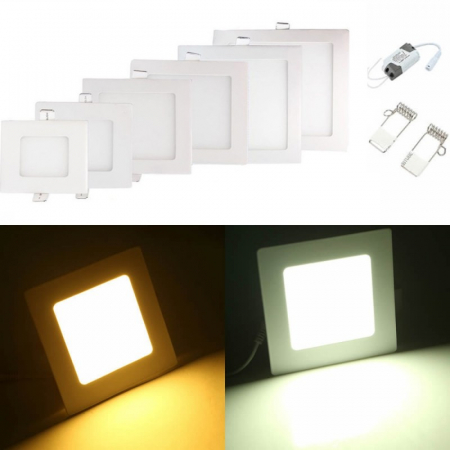 Spot LED 6W Slim Patrat Alb [2]