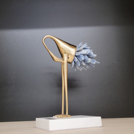 Decoratiuni - Obiect Decorativ Metalic  TUAM BLUE CHRISTAL - Copie
