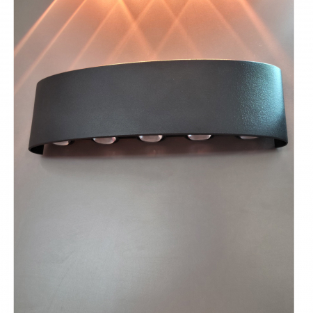 Aplice LED - Aplica LED 2x5W Exterior HALLO GREY