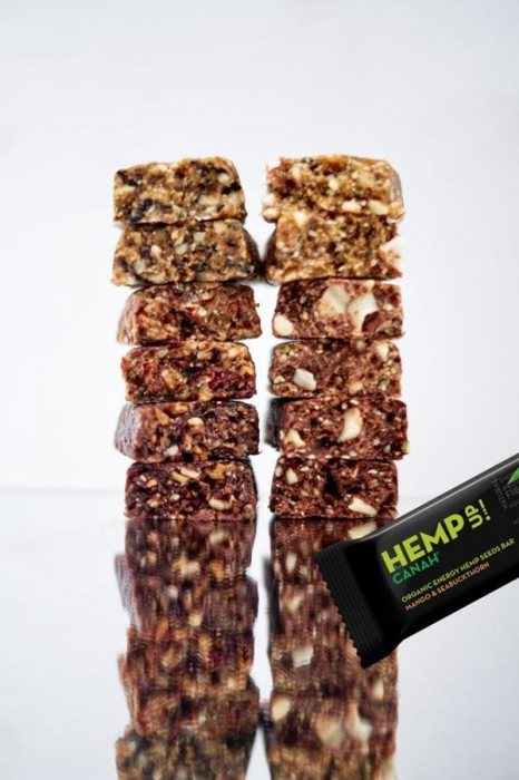 Baton proteic cu canepa, CANAH, cacao, 48g [2]