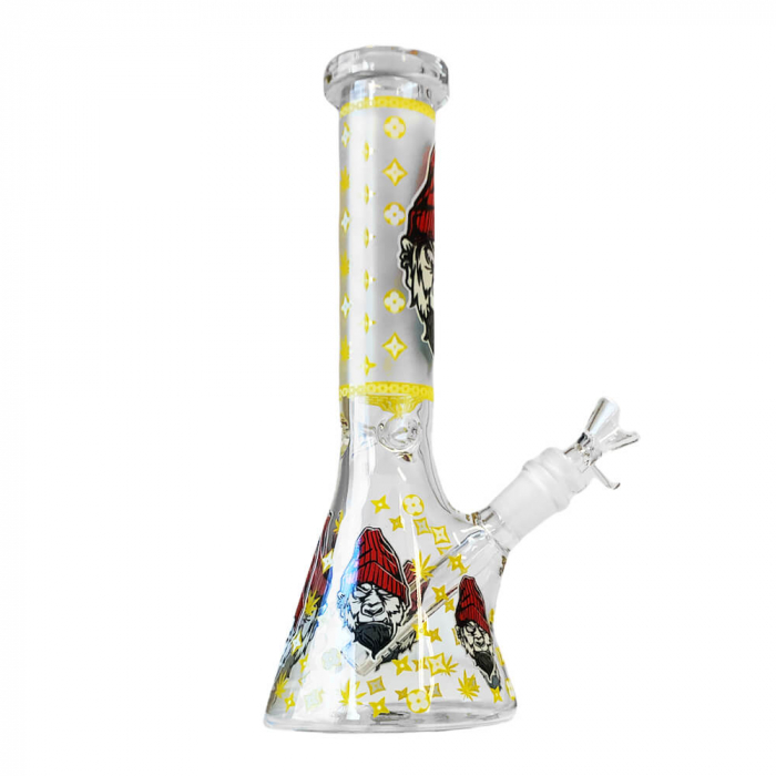 Bong sticla, Black Sheep, Glow Dark Yellow Gorilla, Triple Glass, 25cm [2]