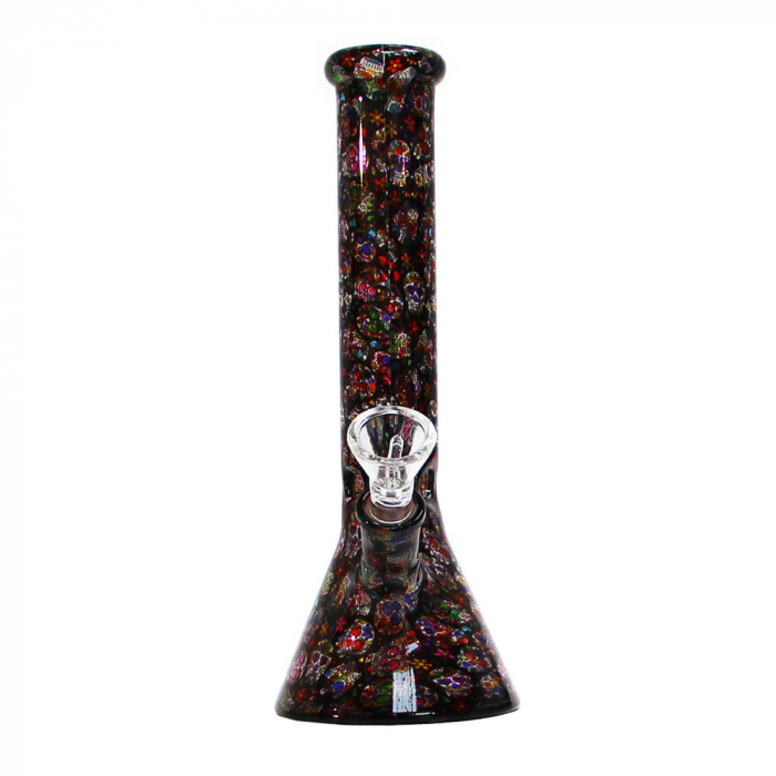 Bong sticla, Black Sheep, Mexican Skulls, 26cm [3]