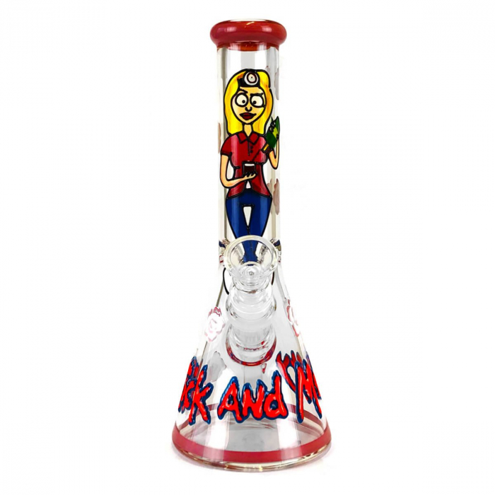 Bong sticla, Urban Crew, Cartoon Girl, 25cm [3]
