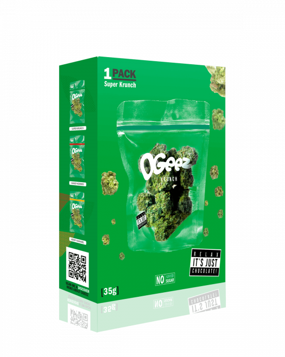 Ciocolata mugure, OGeez, Super Krunch, 35g [2]
