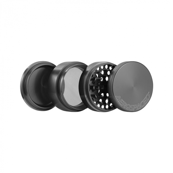 Grinder metalic Aerospaced by Higher Standards, Gun Black, 4 parti, Ø63mm [2]