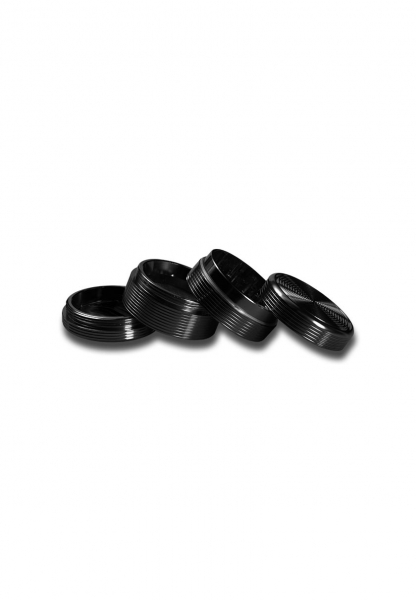 Grinder Black Leaf, Groove, 4 Parti, Negru, Ø40mm [2]