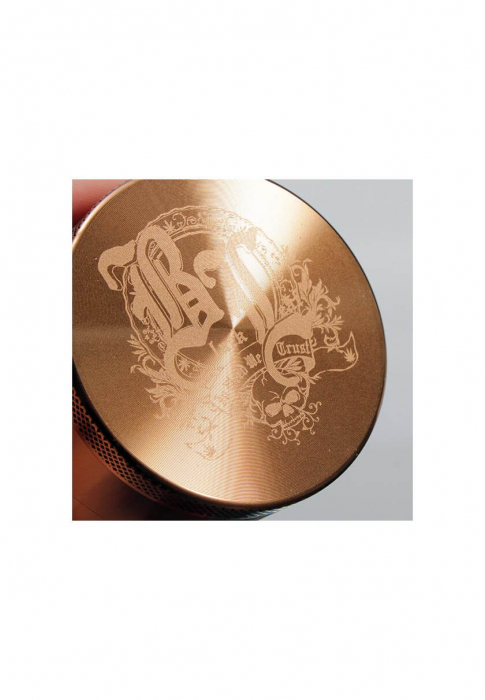 Grinder metalic 'Black Leaf' Premium Window, 2 Parti, Ø52mm [2]