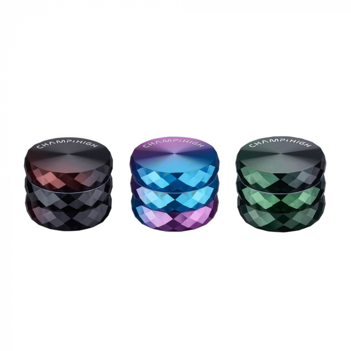 Grinder metalic Champ-High, 3 Parti, Duo-Color, Ø53mm [2]
