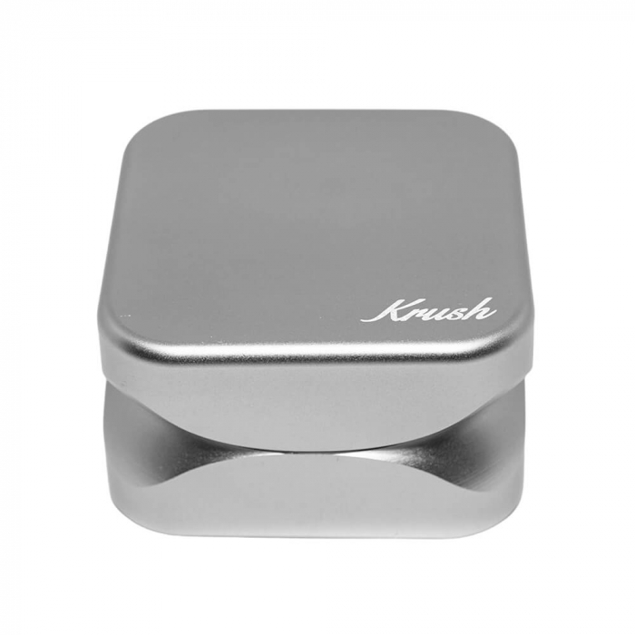 Grinder metalic Krush Kube 2.0, Steel Grey, 2 Parti, Ø55mm [3]