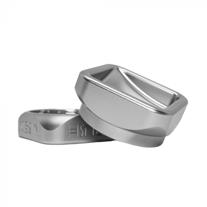 Grinder metalic Krush Kube 2.0, Steel Grey, 2 Parti, Ø55mm [2]