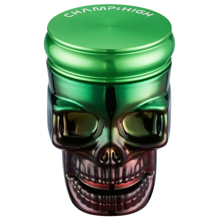 Grinder metalic, Champ-High, Skull Head, 3 Parti, Ø42mm [3]