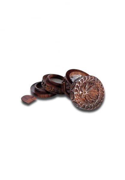 Grinder RoseWood 'Leaf', 4 Parti, Ø44mm [2]