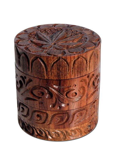 Grinder RoseWood 'Leaf', 4 Parti, Ø56mm [2]