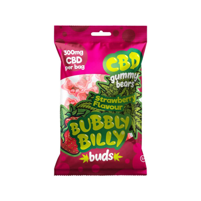 Jeleuri CBD, Bubbly Billy Buds, Capsuni, 300mg [1]