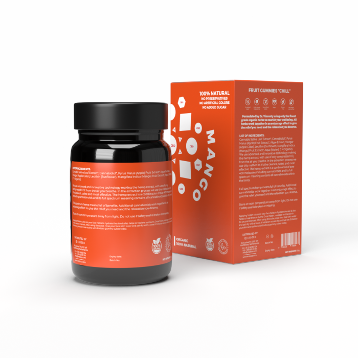Jeleuri CBD, Endoca, CHILL, Mango, 1200mg [3]